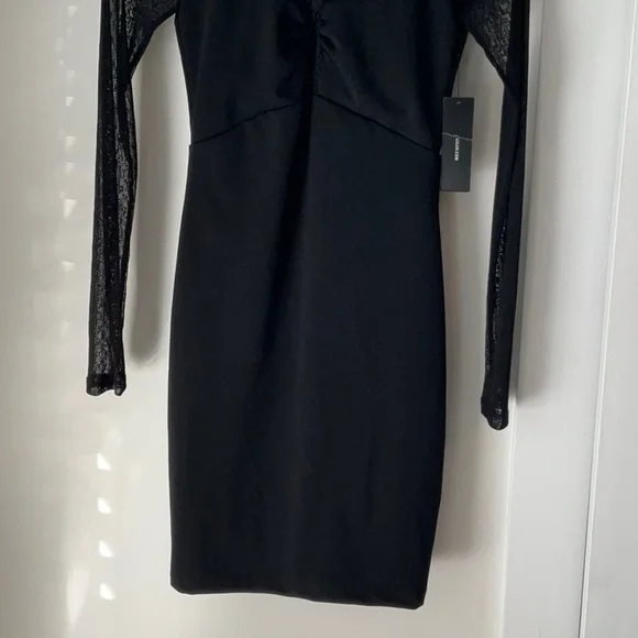 Lulu's Black Sheer Long Sleeve Dress size XS - Picture 9 of 9